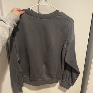 Gray crewneck